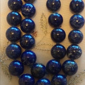 Vintage Lapis Necklace (32”)